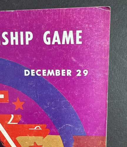 1968 AFL CHAMPIONSHIP GAME PROGRAM SHEA STADIUM NY JETS vs OAKLAND RARE Nice