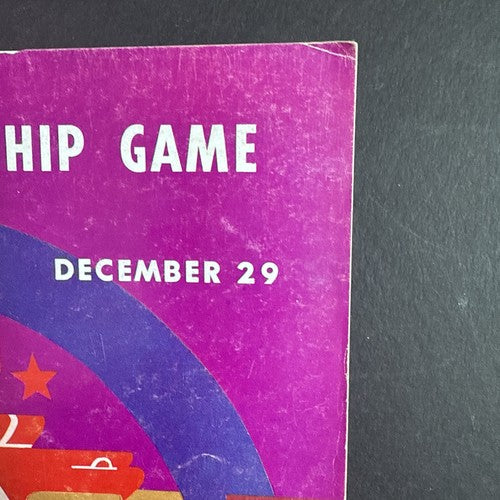 1968 AFL CHAMPIONSHIP GAME PROGRAM SHEA STADIUM NY JETS vs OAKLAND RARE Nice