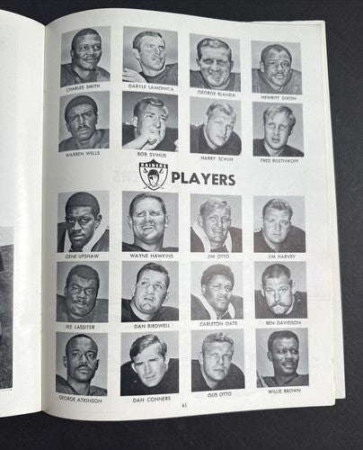1968 AFL CHAMPIONSHIP GAME PROGRAM SHEA STADIUM NY JETS vs OAKLAND RARE Nice