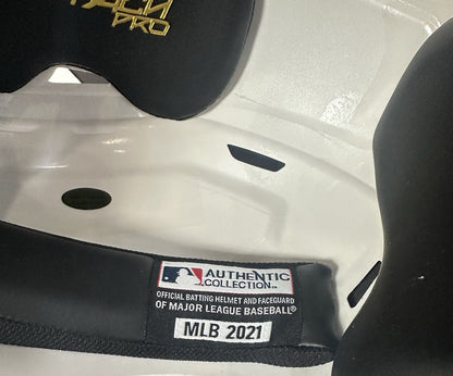 Aaron Judge Signed NY Yankees Chrome Rawlings Batting Helmet MVP Auto Fanatics