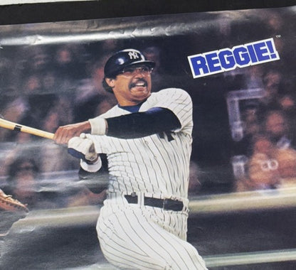 VINTAGE 1978 REGGIE JACKSON Ny YANKEES PROMO CANDY BAR POSTER Original 15x18