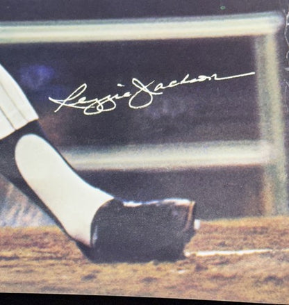 VINTAGE 1978 REGGIE JACKSON Ny YANKEES PROMO CANDY BAR POSTER Original 15x18