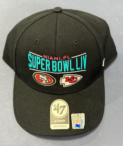 Super Bowl LIV Hat 47 Brand New Adjustable Cap Chiefs Logo Patrick Mahomes MVP