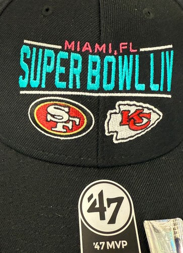 Super Bowl LIV Hat 47 Brand New Adjustable Cap Chiefs Logo Patrick Mahomes MVP