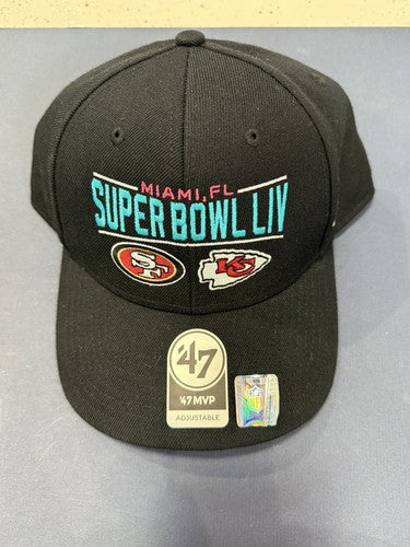 Super Bowl LIV Hat 47 Brand New Adjustable Cap Chiefs Logo Patrick Mahomes MVP