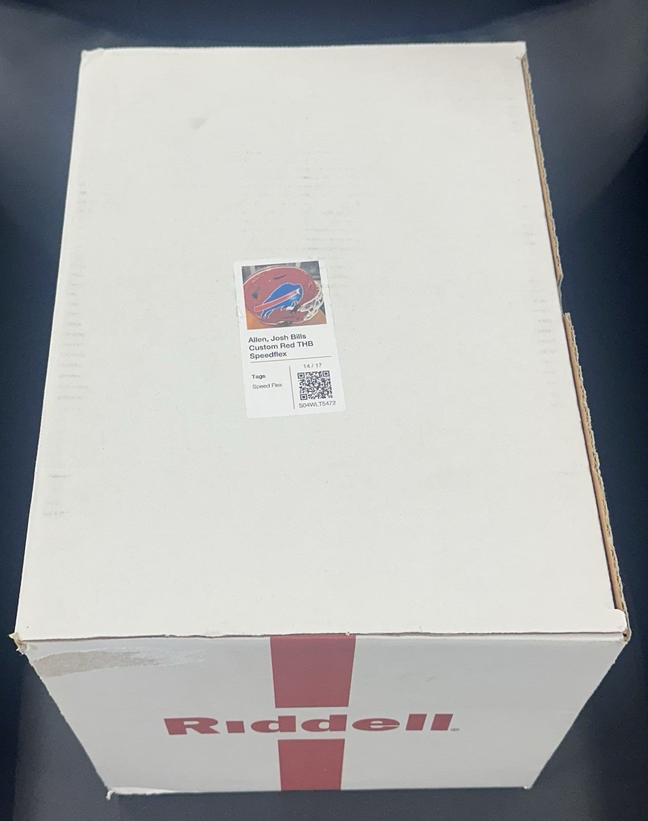Josh Allen Signed Buffalo Bills Red Speedflex Authentic FS Helmet Auto BAS COA