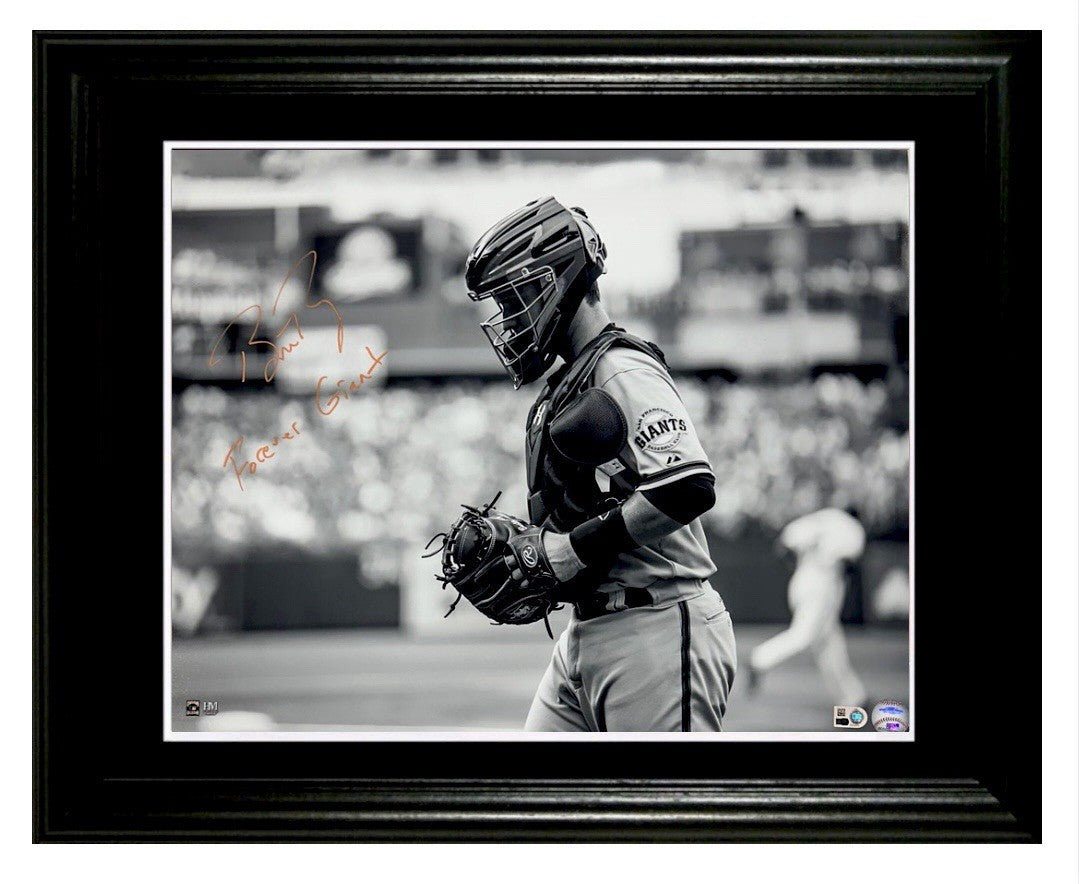 Buster Posey Signed 16x20 Framed Photo Forever Giant Auto Giants MLB Holo COA
