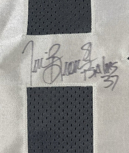 Tim Brown Signed Wilson Oakland Raiders Jersey Psalms 37 Autograph COA HOF NWT