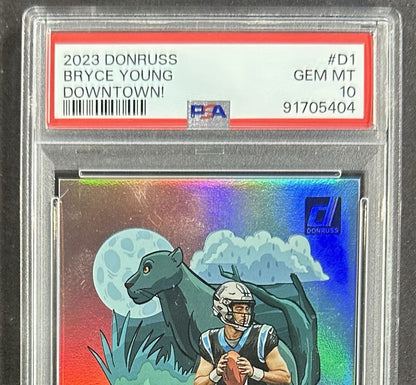 2023 Donruss Bryce Young Downtown RC PSA 10 Gem Mint Panthers Rookie #D1 Rare