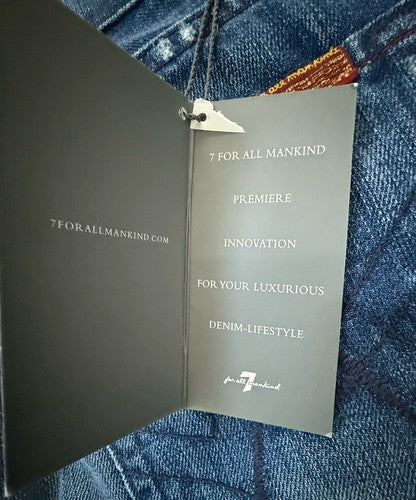 7 Seven For All Mankind Relaxed A Blue Jeans Men Sz 31 Brand New NWT Button Fly
