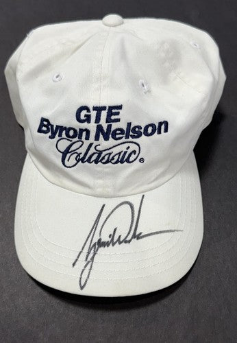 Tiger Woods Signed Gte Byron Nelson Classic Hat Cap PSA 9 Graded Mint Auto