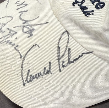 The Wendy's Skins Game Jack Nicklaus Arnold Palmer Signed Hat Watson 6 Auto Psa