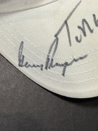 The Wendy's Skins Game Jack Nicklaus Arnold Palmer Signed Hat Watson 6 Auto Psa