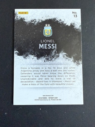 LIONEL MESSI Panini 2016 Father's Day #13 Argentina 49/50 SSP Rare Mint Soccer