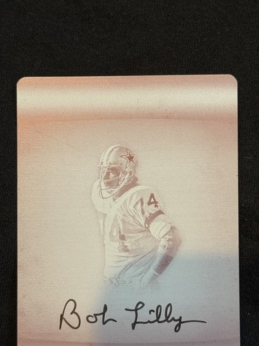2017 Panini Preferred Bob Lilly Signed 1/1 Printing Plate Mint AUTO Cowboys HOF