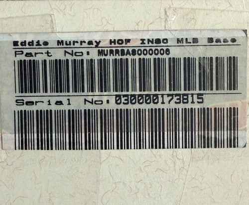 Eddie Murray Signed Official Mlb Baseball HOF 2003 Auto Inscription Steiner COA