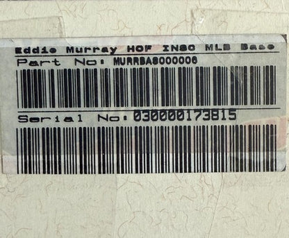 Eddie Murray Signed Official Mlb Baseball HOF 2003 Auto Inscription Steiner COA