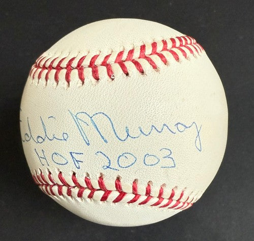 Eddie Murray Signed Official Mlb Baseball HOF 2003 Auto Inscription Steiner COA