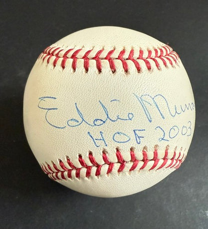 Eddie Murray Signed Official Mlb Baseball HOF 2003 Auto Inscription Steiner COA