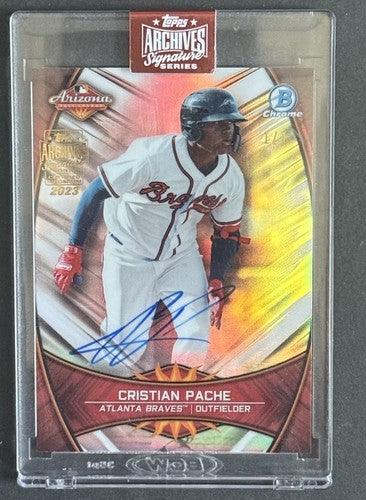 2023 Topps Archives Signature Series Cristian Pache 1/1 Mint Auto Braves Sealed