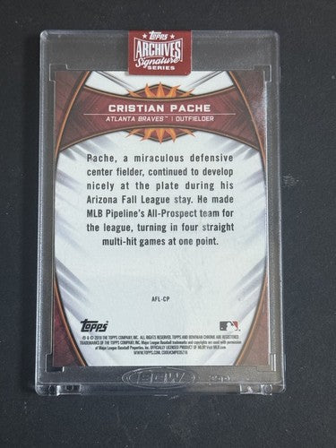 2023 Topps Archives Signature Series Cristian Pache 1/1 Mint Auto Braves Sealed