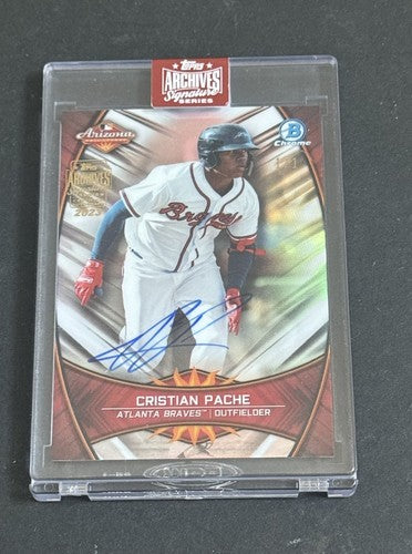 2023 Topps Archives Signature Series Cristian Pache 1/1 Mint Auto Braves Sealed
