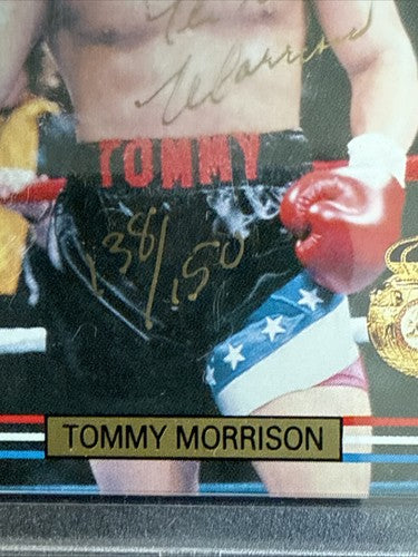 1991 Ringlords Tommy Morrison Rocky Signed The Duke Auto Psa Coa Mint Rc /150