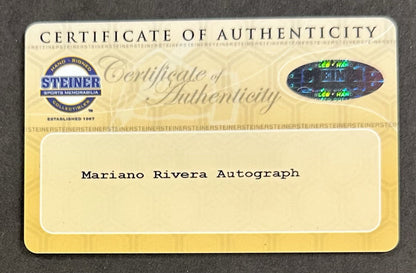 Mariano Rivera Signed Game Used Baseball 3D Framed Photo Yankees Auto Steiner