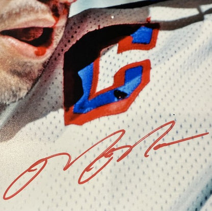 Mark Messier Signed Rangers 11x14 Bloody Mess Photo Framed Mint Auto Steiner HOF