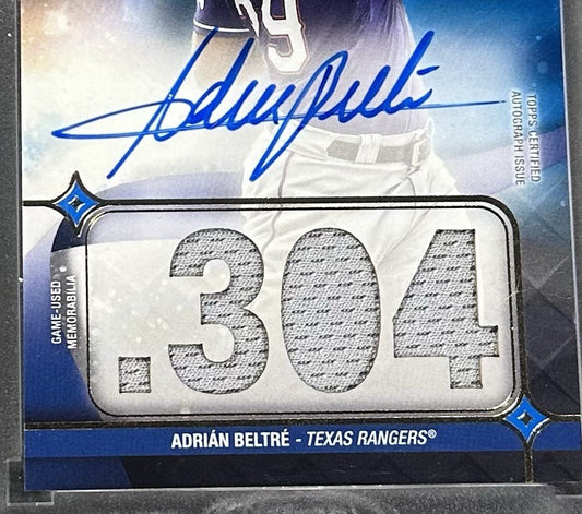 2023 Topps Luminaries Hit Kings Adrian Beltre Auto Patch /10 Mint HOF Rangers