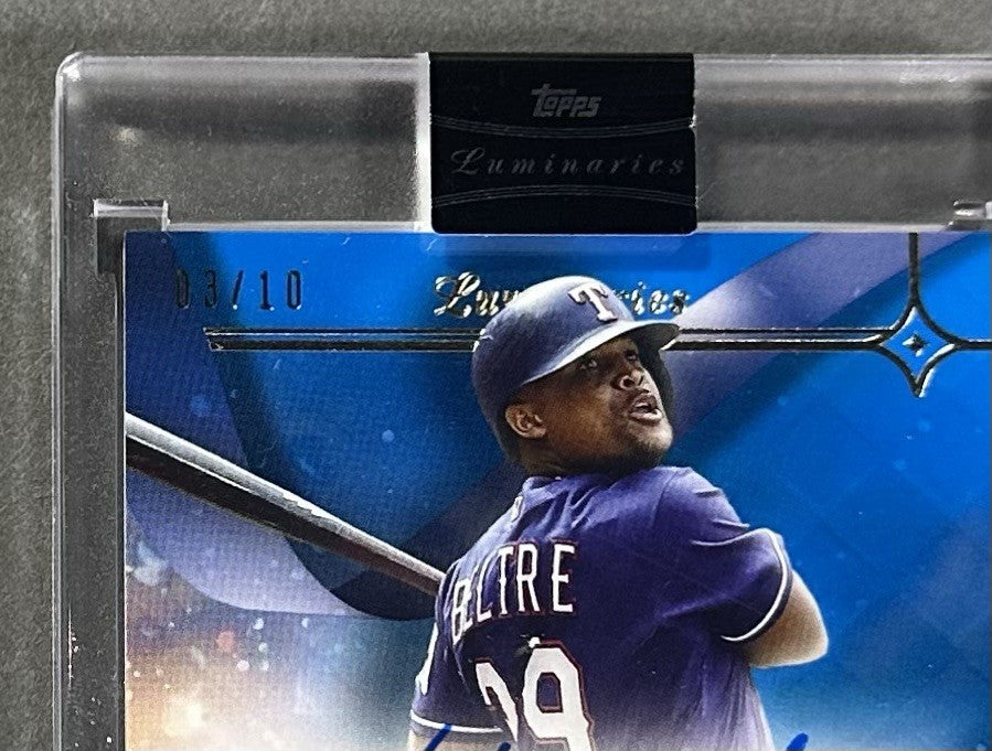 2023 Topps Luminaries Hit Kings Adrian Beltre Auto Patch /10 Mint HOF Rangers