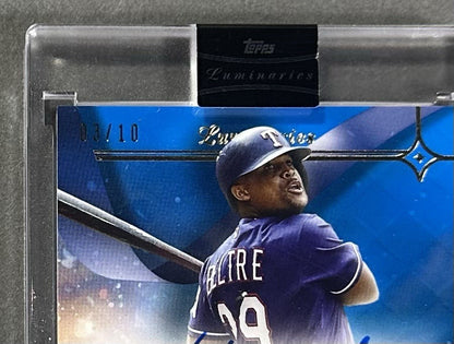 2023 Topps Luminaries Hit Kings Adrian Beltre Auto Patch /10 Mint HOF Rangers