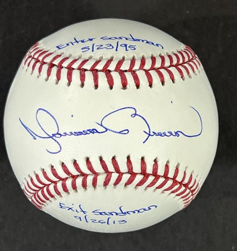 Mariano Rivera Signed Official Baseball Enter Sandman Debut Date Exit Steiner CX