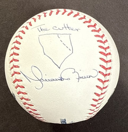 Mariano Rivera Signed Mlb Baseball Hand Drawn The Cutter Auto Hof Steiner Coa