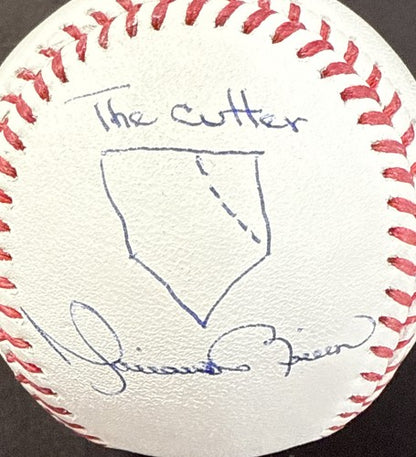 Mariano Rivera Signed Mlb Baseball Hand Drawn The Cutter Auto Hof Steiner Coa
