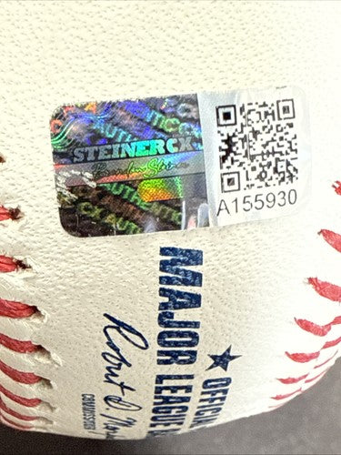 Mariano Rivera Signed Mlb Baseball Hand Drawn The Cutter Auto Hof Steiner Coa
