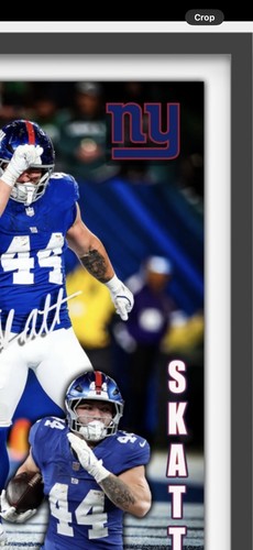 Cam Skattebo & Jaxson Dart Ny Giants 22x22 Framed 3 D Photo