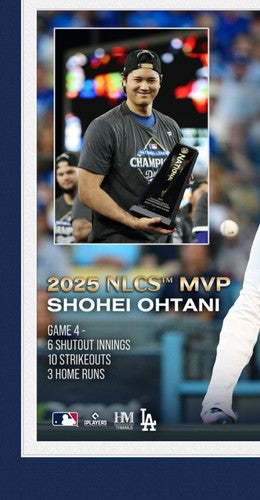 Shohei Ohtani 2025 MVP Dodgers Highland Mint FRAMED PHOTO 3 Hr 10k’s NLCS Coin