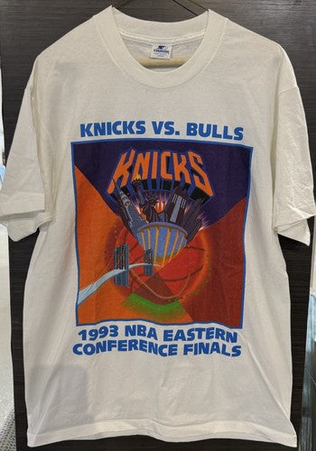 1993 NBA Eastern Conference Finals Bulls Knicks Starter T Shirt L New JORDAN