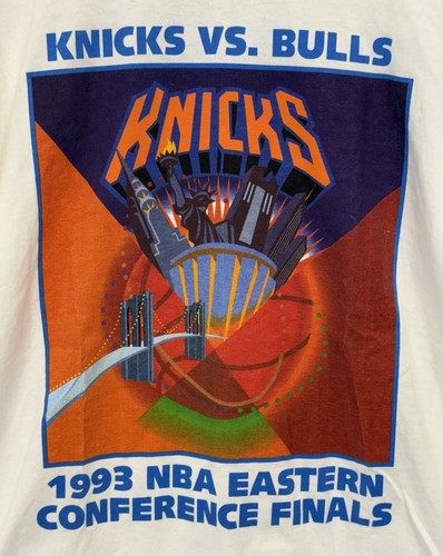 1993 NBA Eastern Conference Finals Bulls Knicks Starter T Shirt L New JORDAN