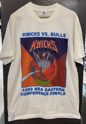 1993 NBA Eastern Conference Finals Bulls Knicks Starter T Shirt L New JORDAN