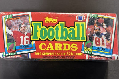 1990 Topps Football Factory Sealed Complete Set 528 Cards Troy Aikman Rc