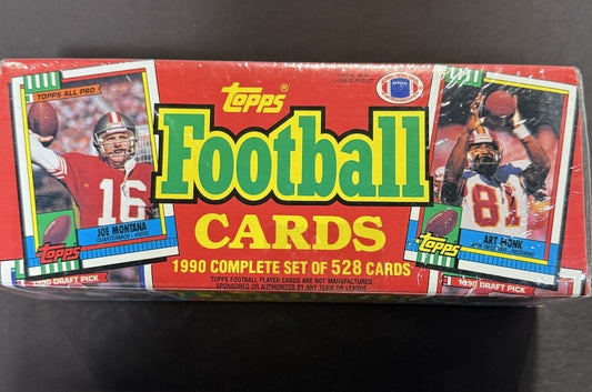 1990 Topps Football Factory Sealed Complete Set 528 Cards Troy Aikman Rc