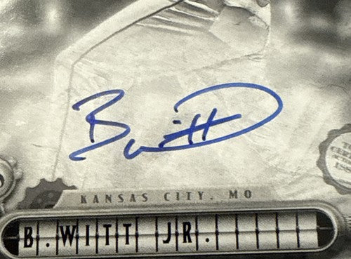 2022 Topps GypsyQueen Bobby Witt Jr Black White Rookie Auto Psa 10 Gem Mint /50