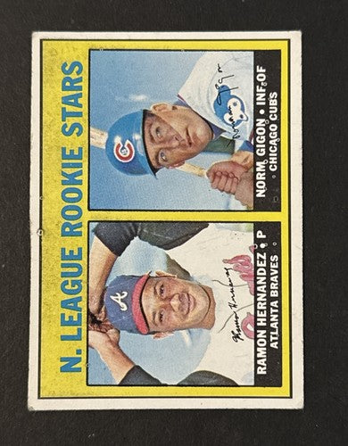 1967 Topps #576 NL ROOKIE STARS High # SP  Hernandez Norm Gigon RC EX Centered