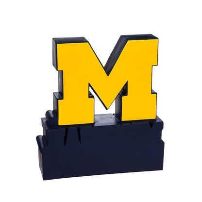 University Of Michigan Statue 12" CFB Football Figurine NIB