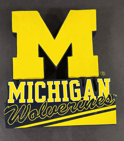University Of Michigan Statue 12" CFB Football Figurine NIB