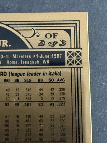 1994 Topps Finest Bronze Members Only 3 Card Set TSC Ken Griffey Jr Barry Bonds