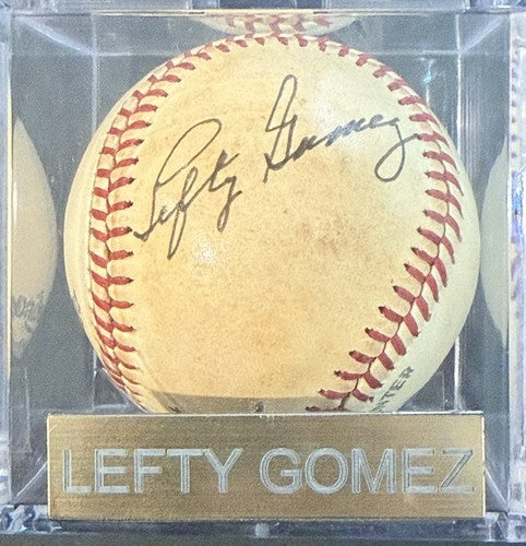 Lefty Gomez Ny Yankees Signed Official Vintage Baseball Bold Auto HOF PSA Coa