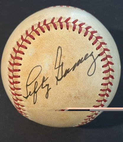 Lefty Gomez Ny Yankees Signed Official Vintage Baseball Bold Auto HOF PSA Coa